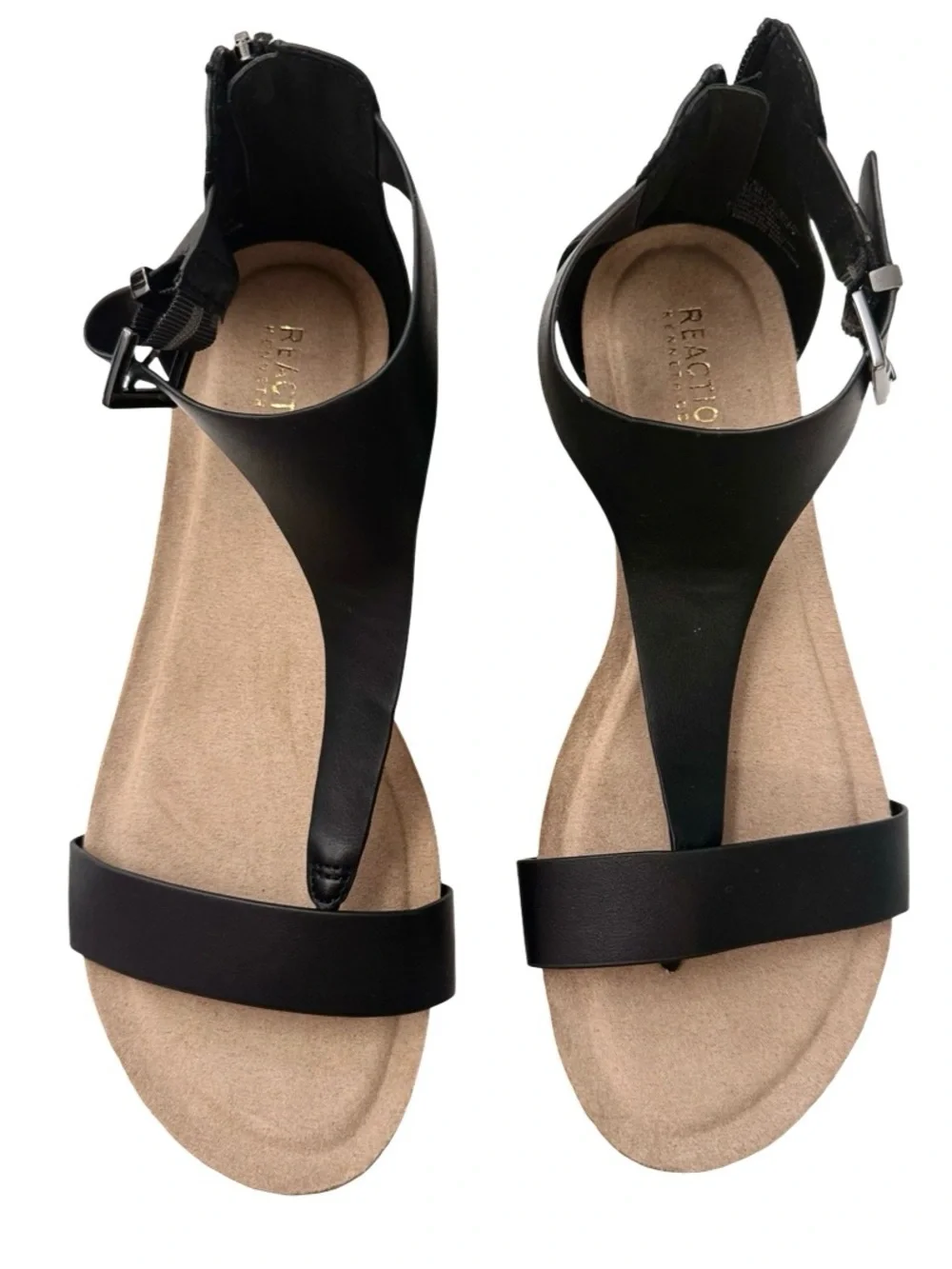 New Kenneth Cole Black T-Strap Leatherette “Great Gal